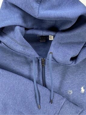 Polo Ralph Lauren Hoodie Mens 3XB Blue Full Zip Fleece Pony NWT Retail: $148